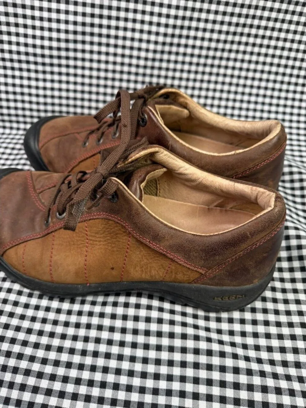Keen Presidio Brown Leather Lace Up Comfort Shoes Women’s US 10 EU 40.5 Gorpcore